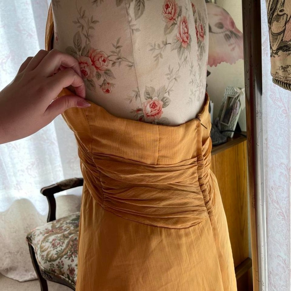 vintage yellow prom dress‎ - Picture 4 of 6